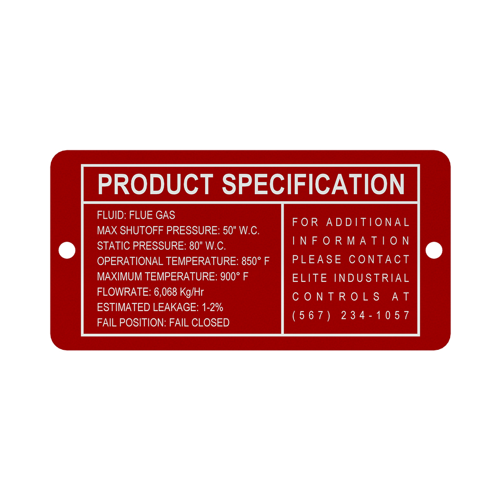 Engraved Product Tag Example