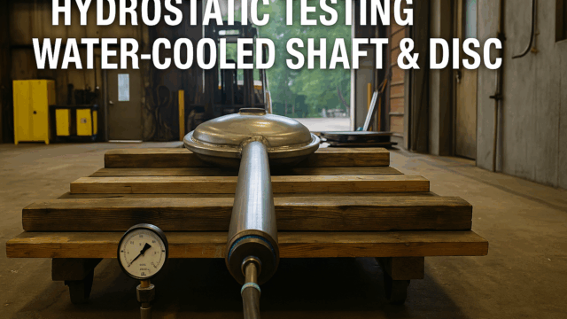 Shaft and disc assembly hydro testing